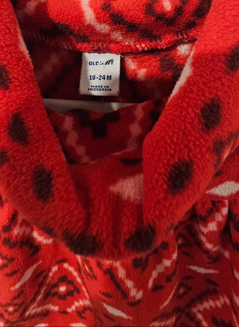 Old Navy Red Aztec Print Fleece Dress, 18-24M – Pre-Loved