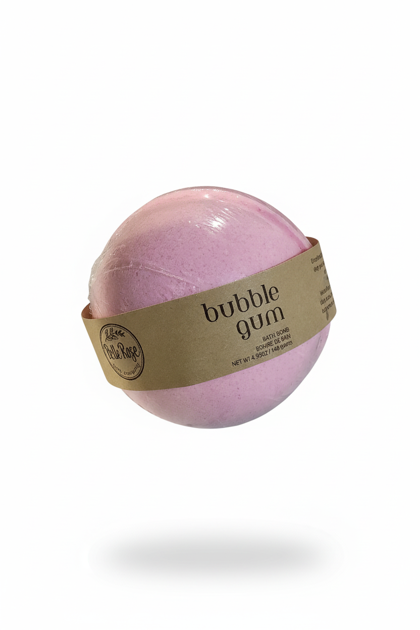 Bella Rose Bath Company Bath Bomb Bubble Gum $8