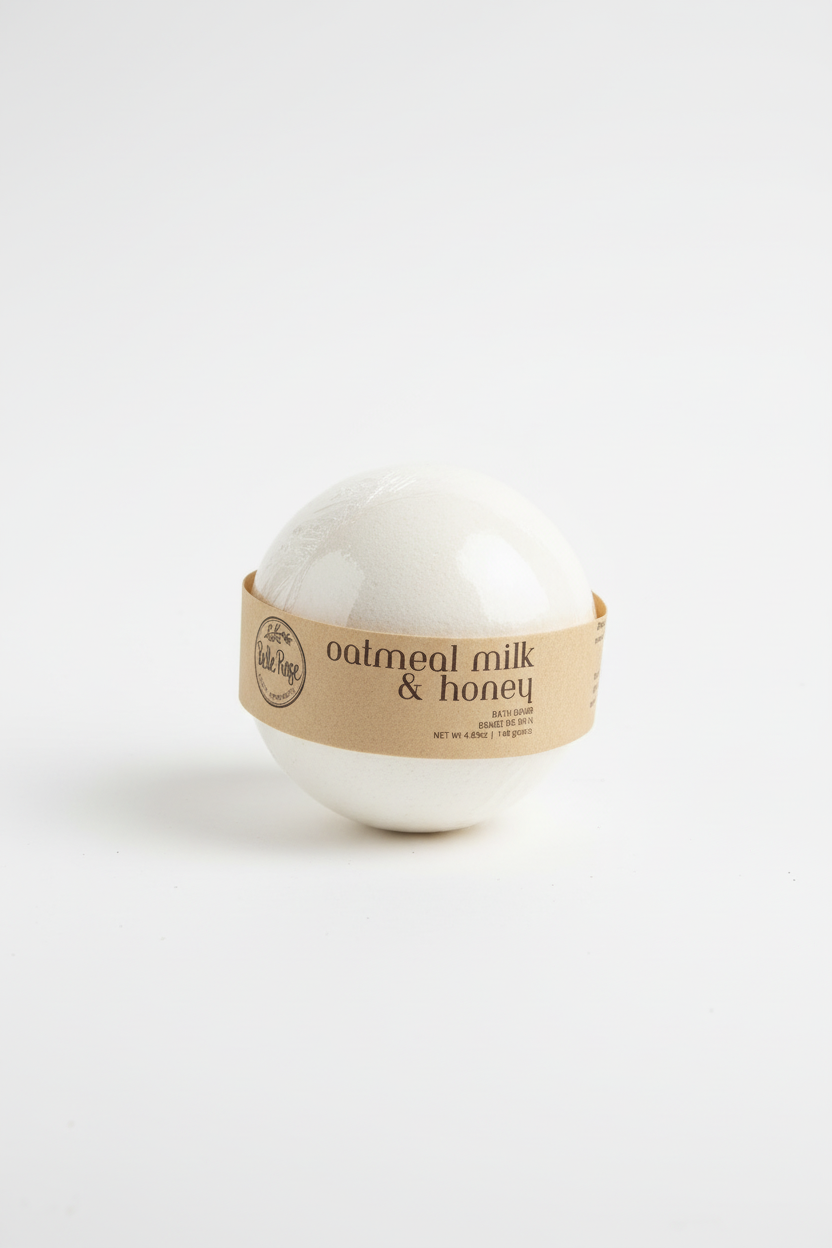 BellaRose Bath Company Bath Bomb Oatmeal Milk & Honey $8