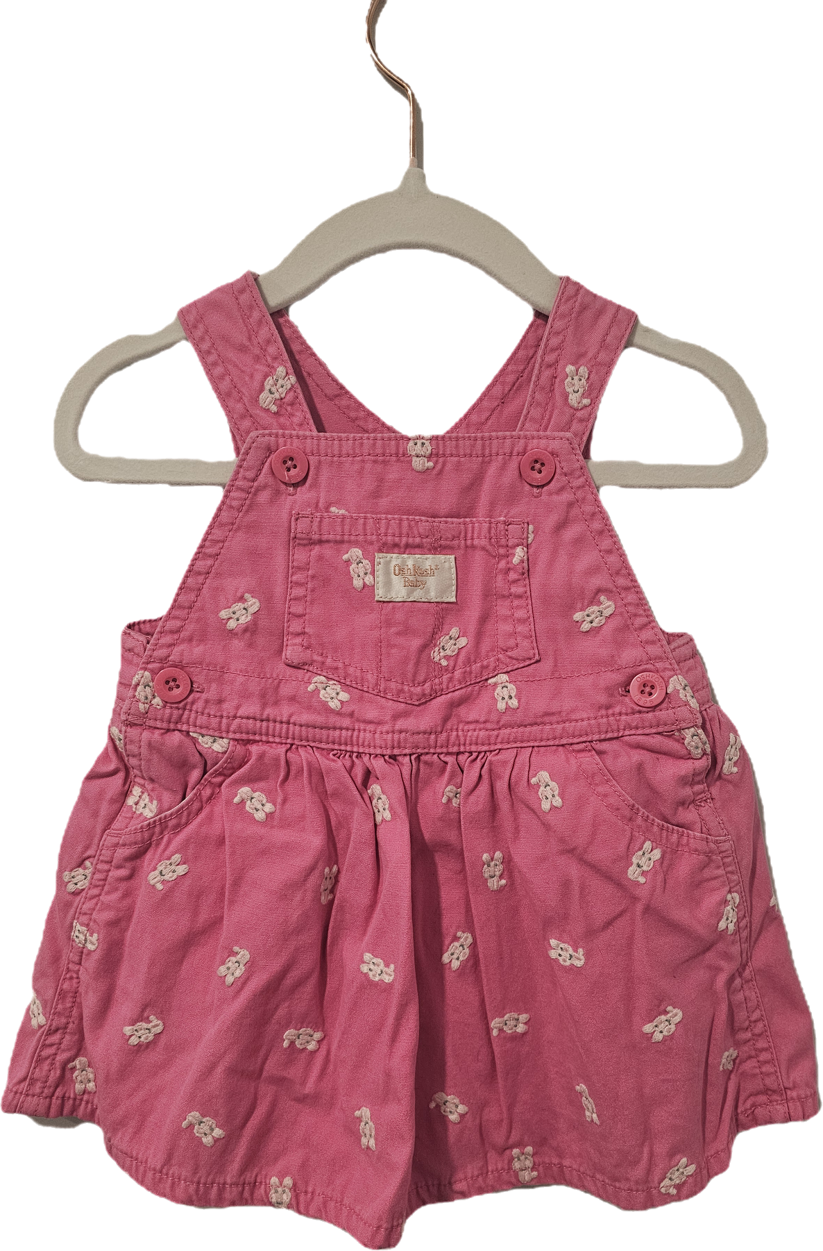 Osh Kosh with Bunnies Overalls Skirt