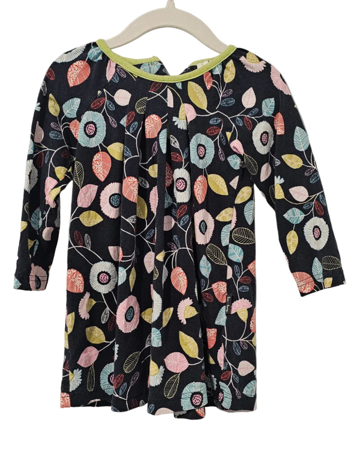 Le Top Navy Floral Dress 18m