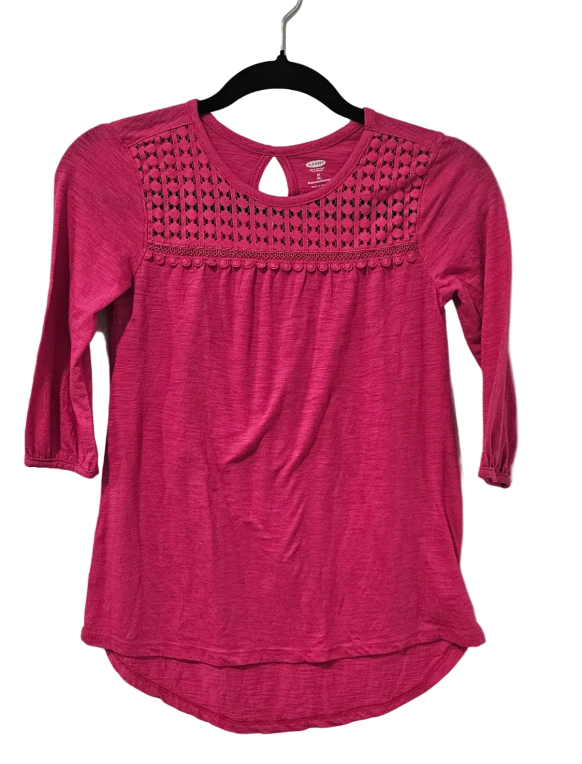 Old Navy Pink 3/4 Sleeve Shirt 8