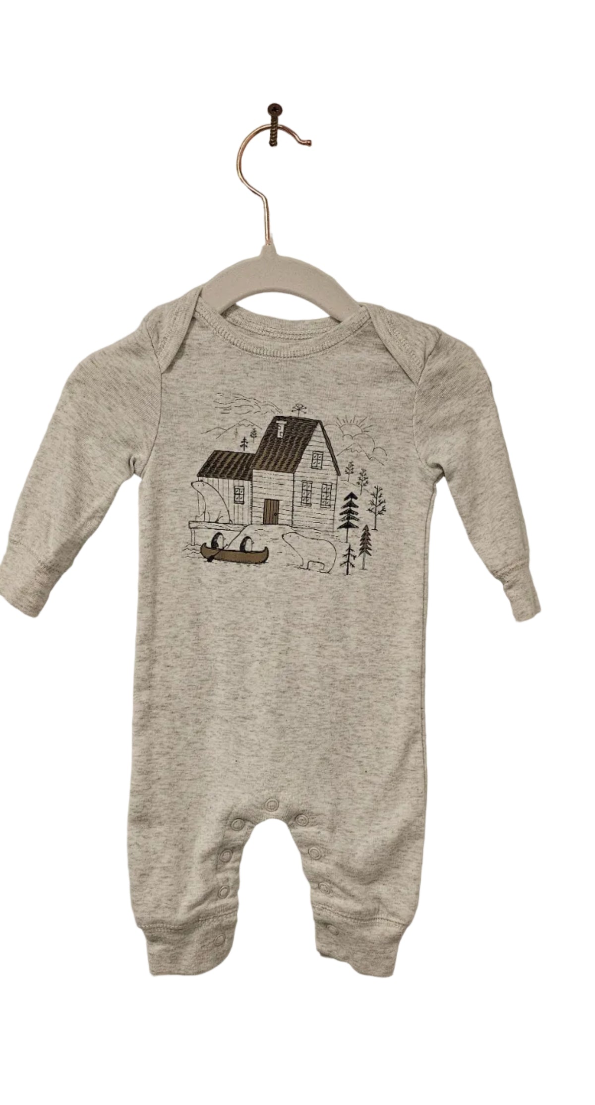 Carter's Cabin Footless Romper 3m