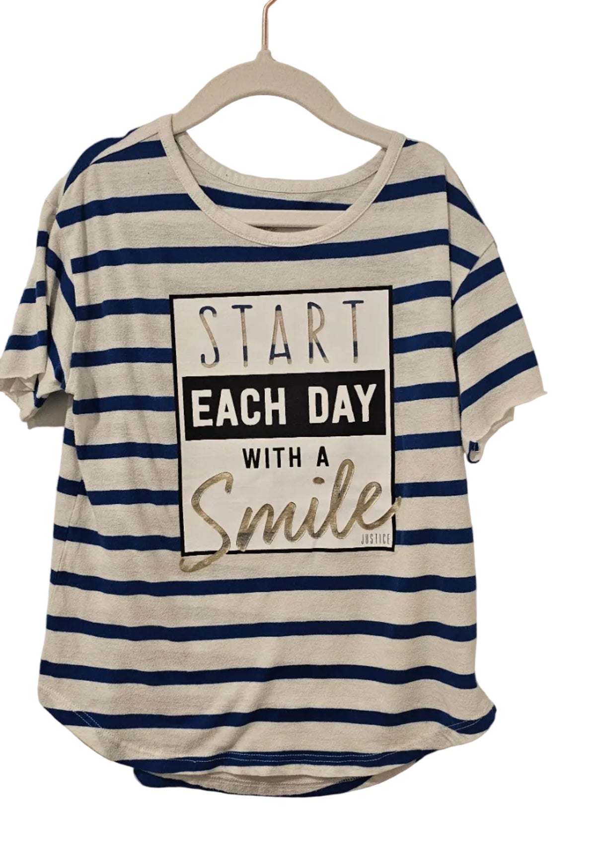 Justice Striped T Shirt 7