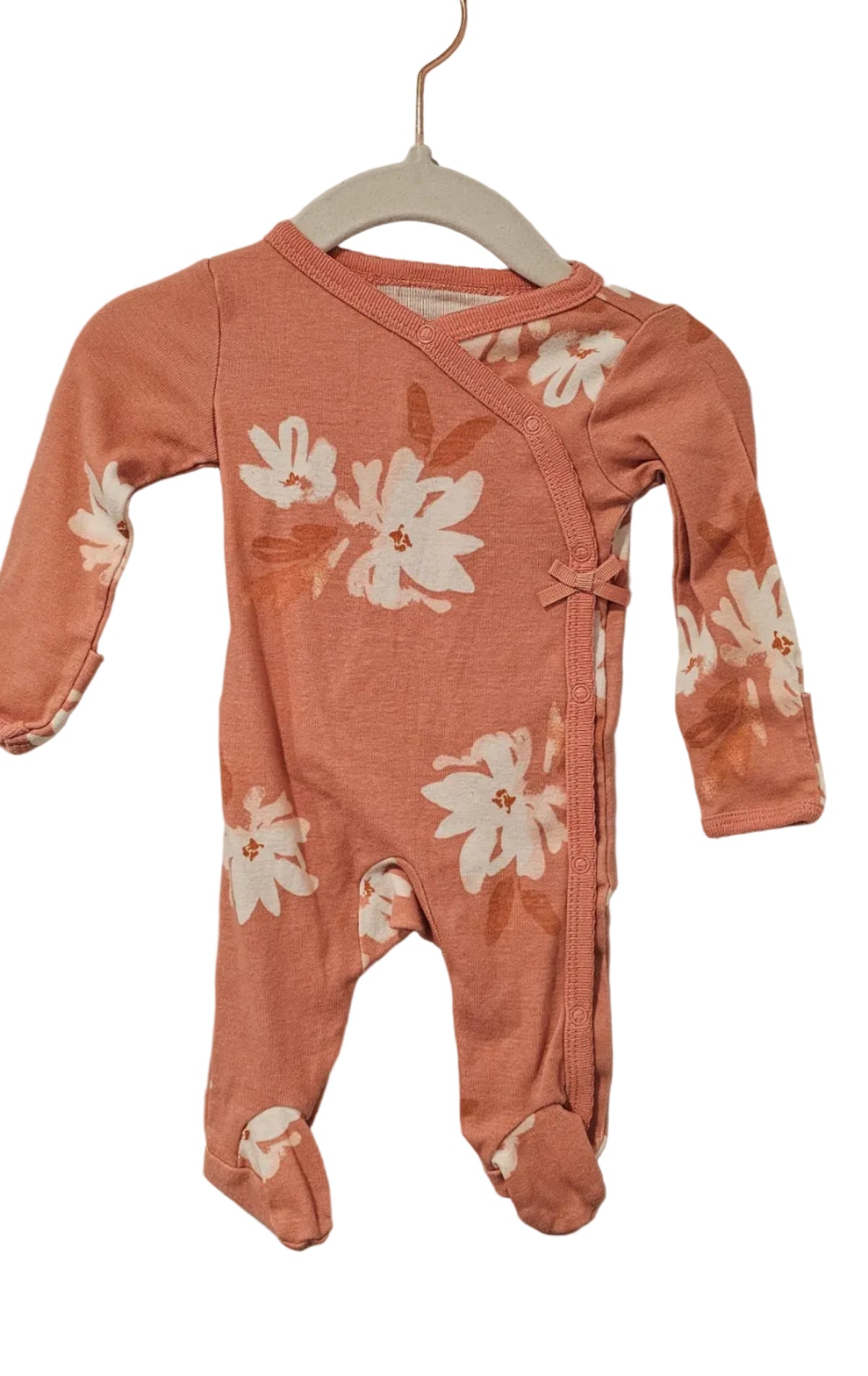 Carter's Peach Floral Sleeper NB