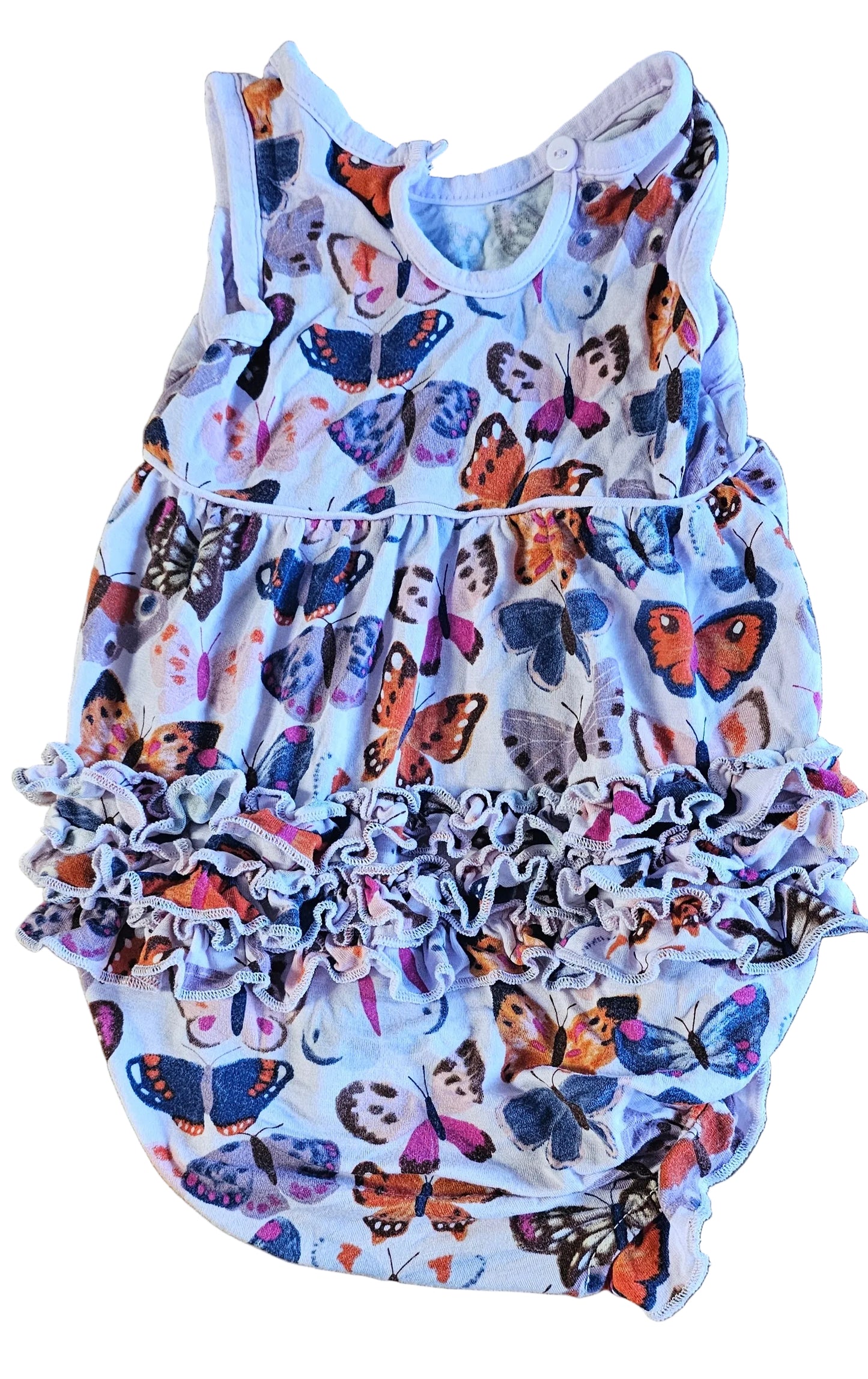 Play by Little Sleepies Bubble Romper with Ruffle Bum 3-6m