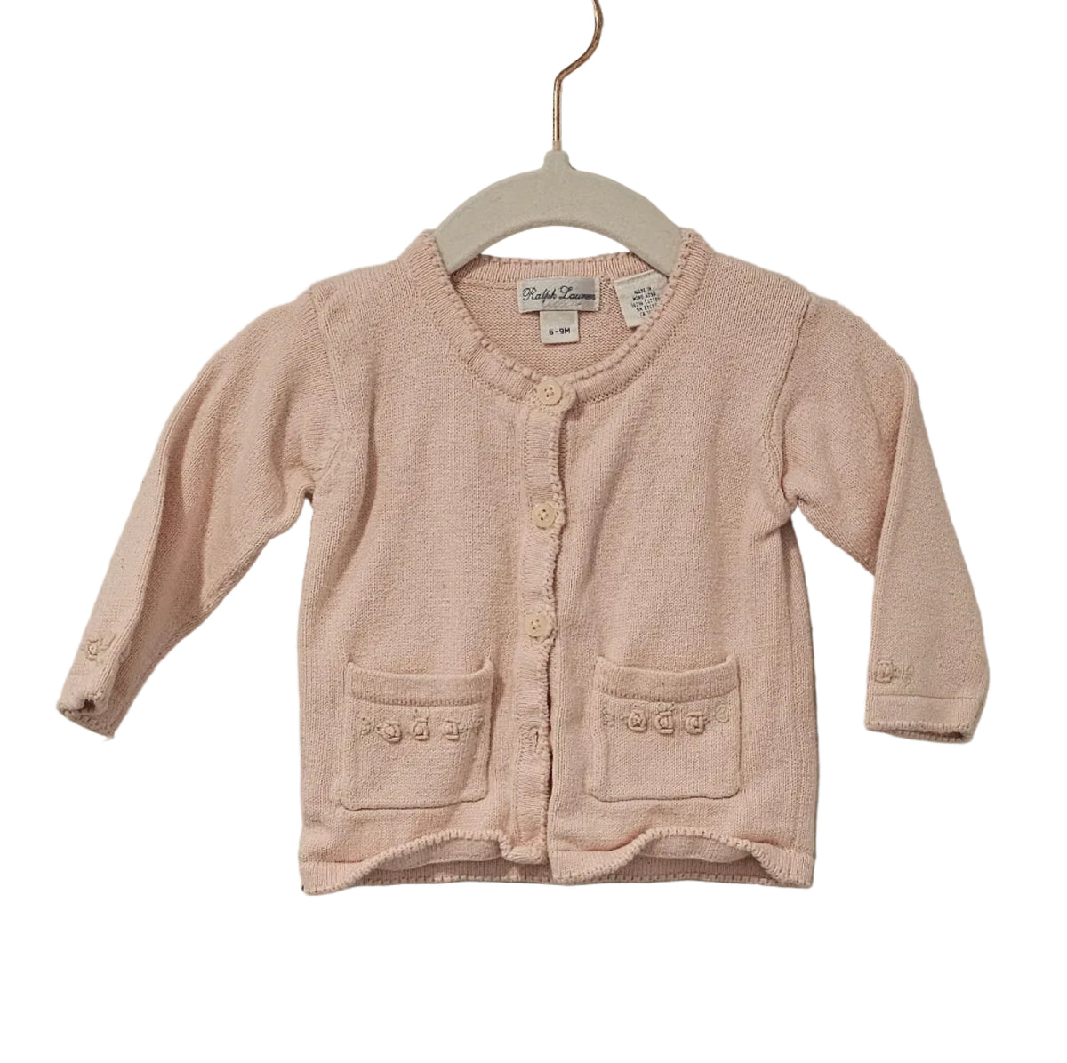 Ralph Lauren Pink Sweater 6-9m