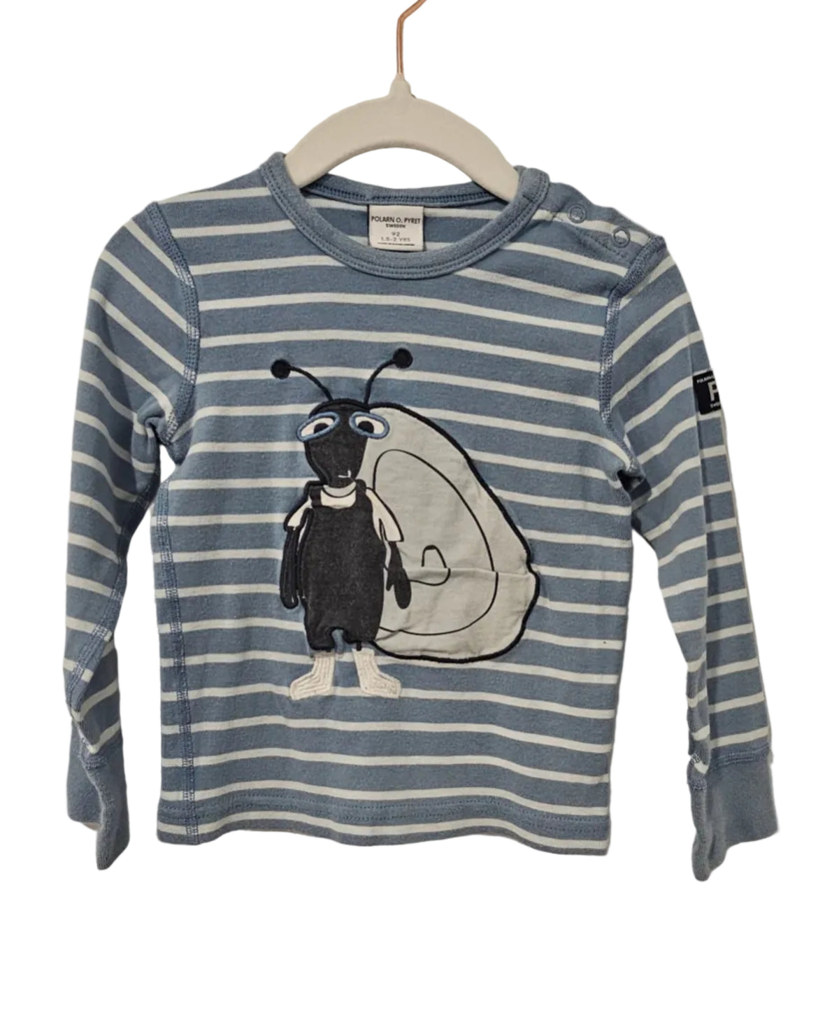 Polarn O. Pyret Sweden Long Sleeved Shirt Snail 2T