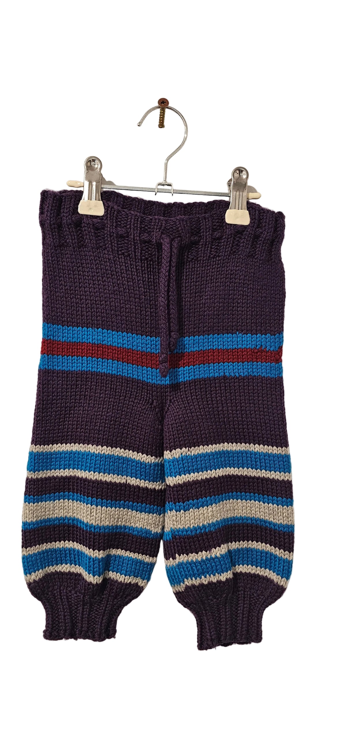 Handmade Striped Knit Pants 12-18M