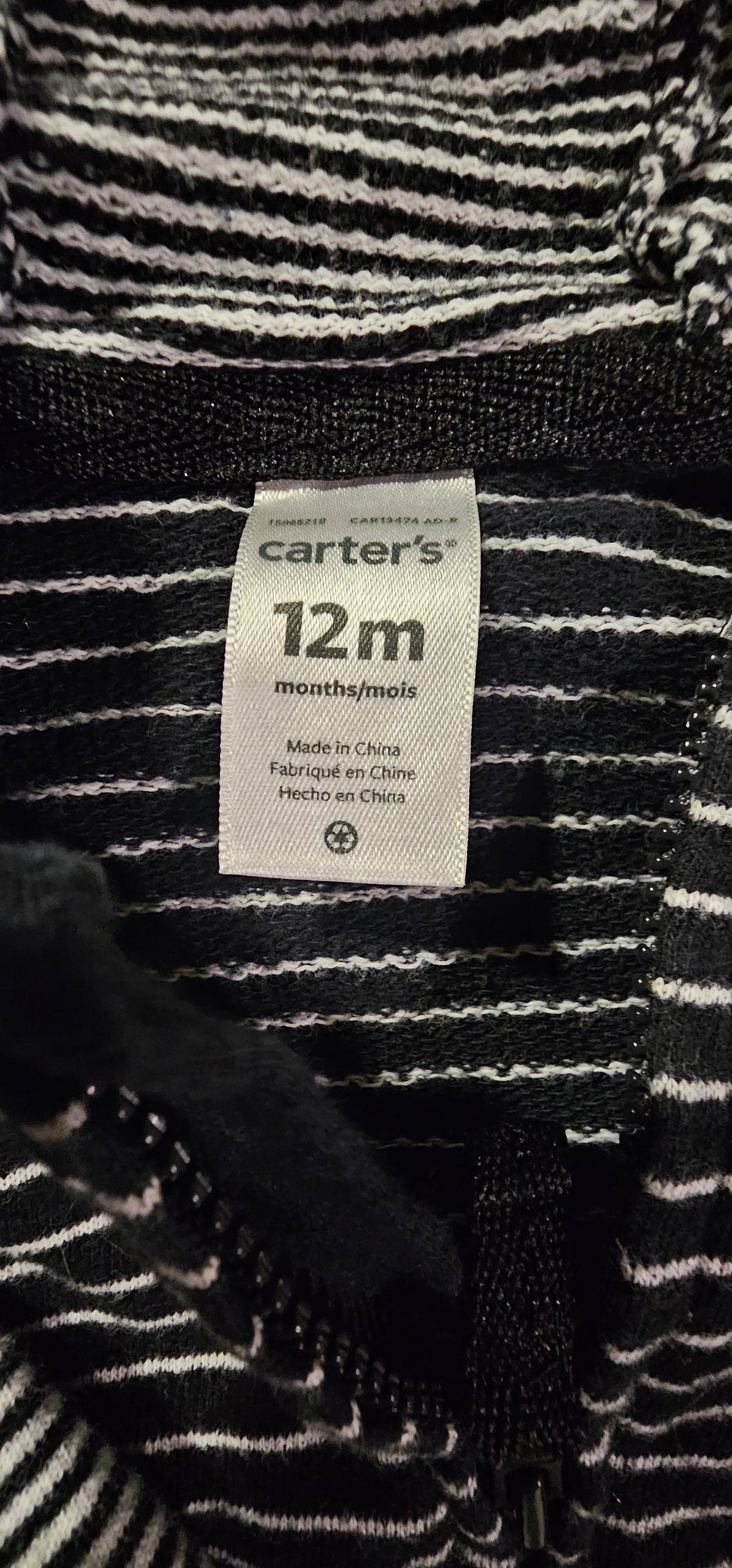 Carter's tag, size 12 months
