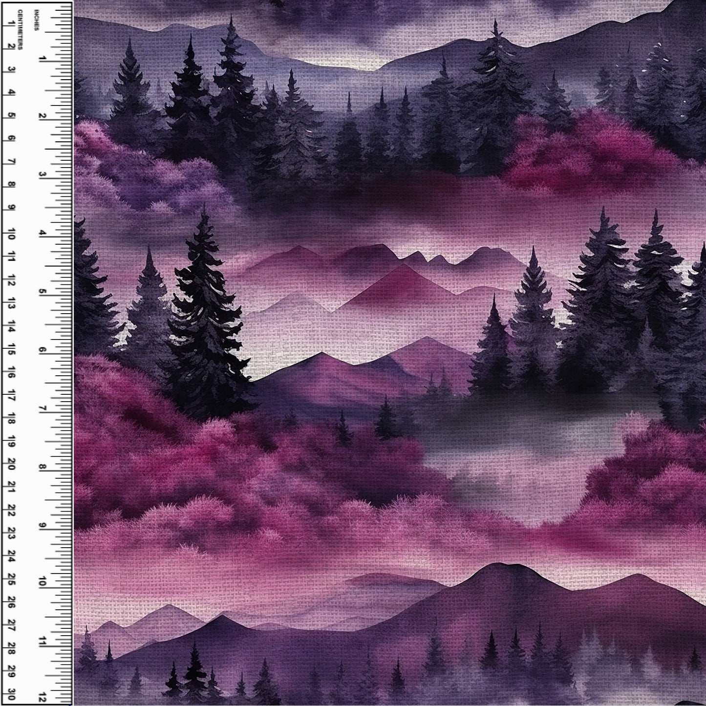Purple Linen Mountains Toddler Blanket