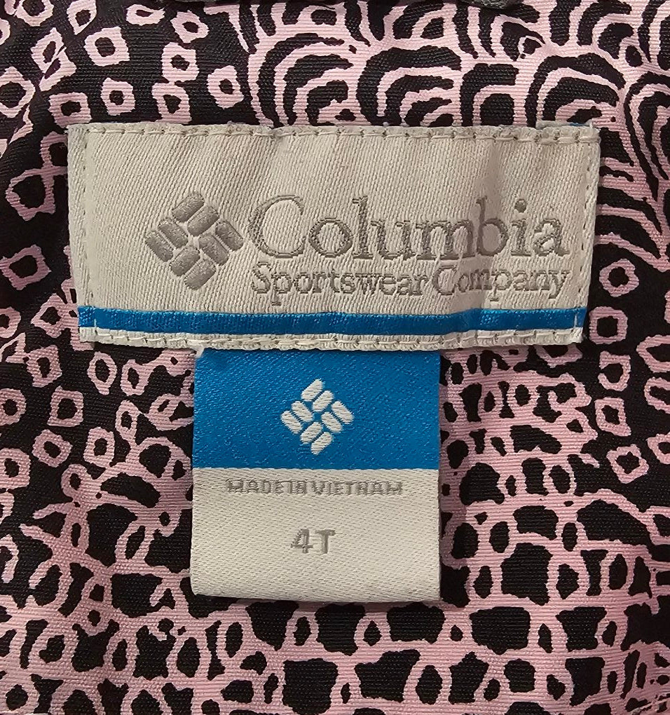 Columbia Patterned Hooded Jacket, 4T – Pre-Loved