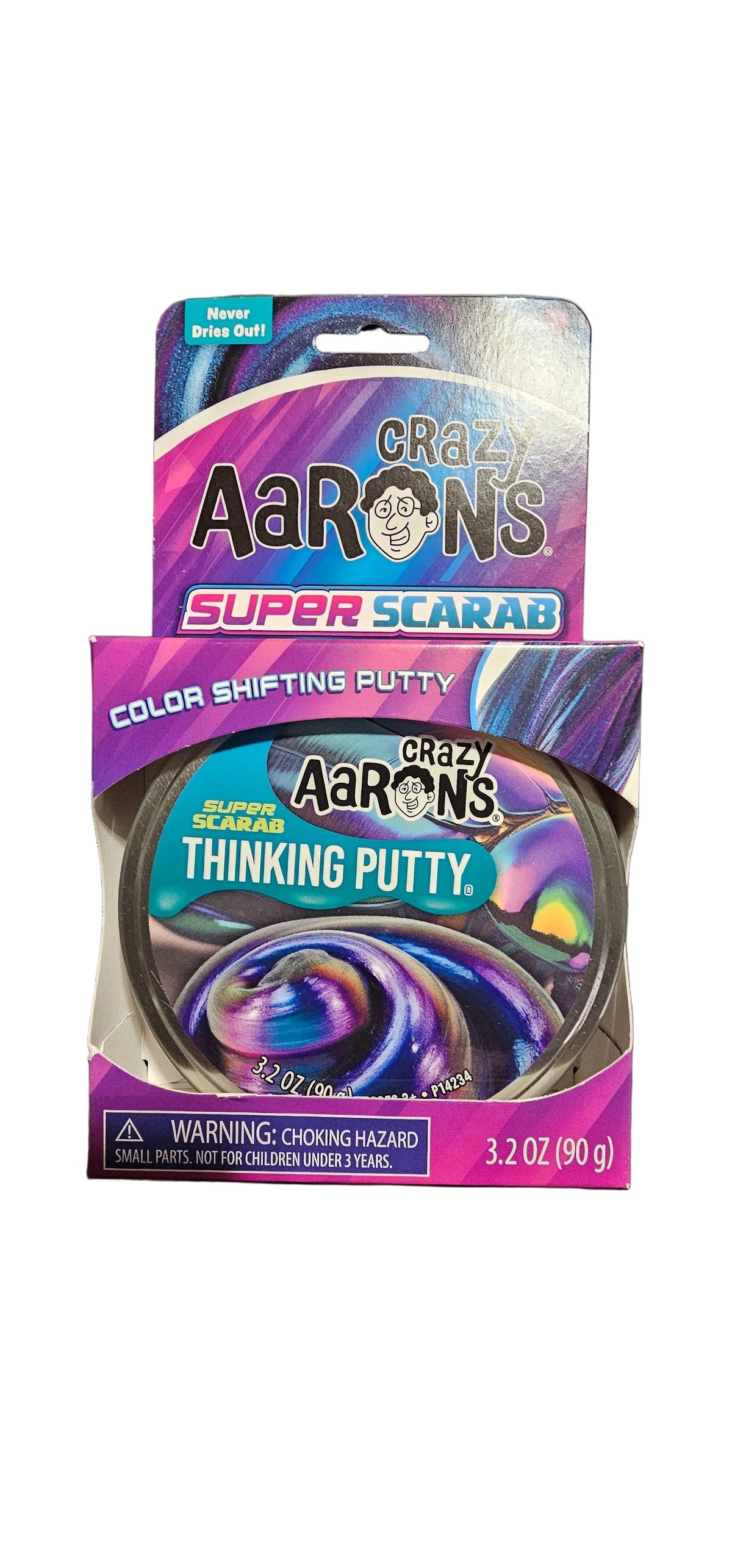 Crazy Aaron's Super Scarab Thinking Putty 3.2 oz tin in box