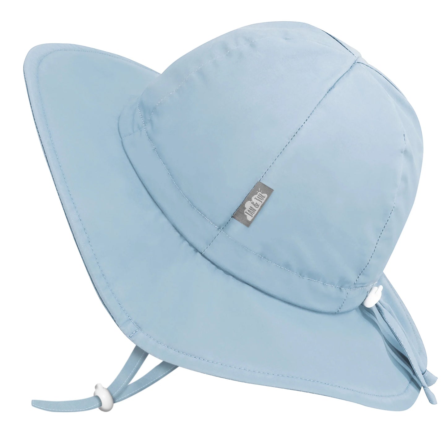 Jan & Jul Light Blue Cotton Floppy Sun Hat Med
