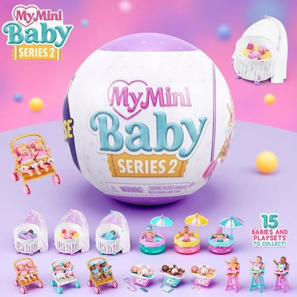 ZURU 5 Surprise My Mini Baby Series 2 - 15 babies and playsets to collect