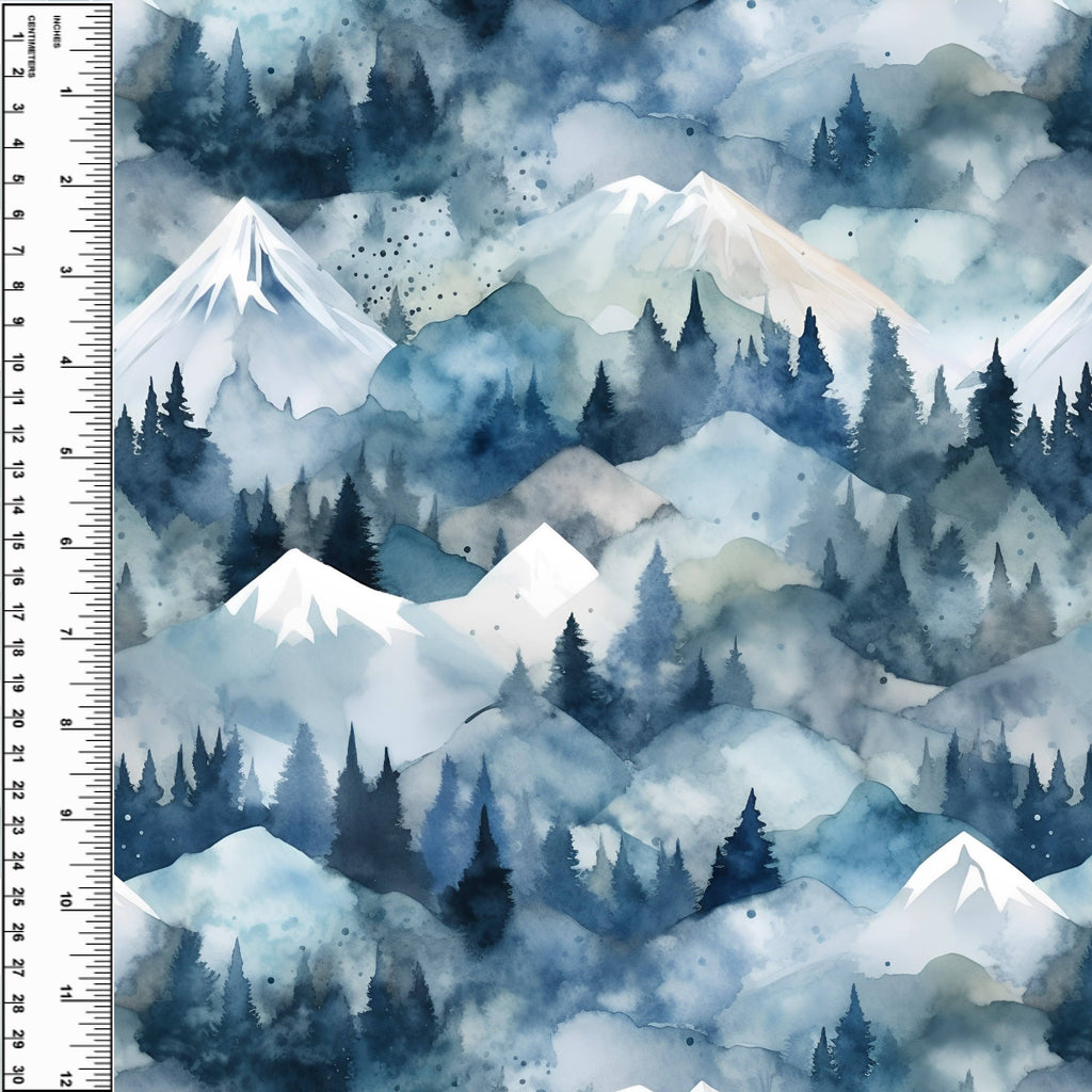 Frosty Mountain Toddler Blanket