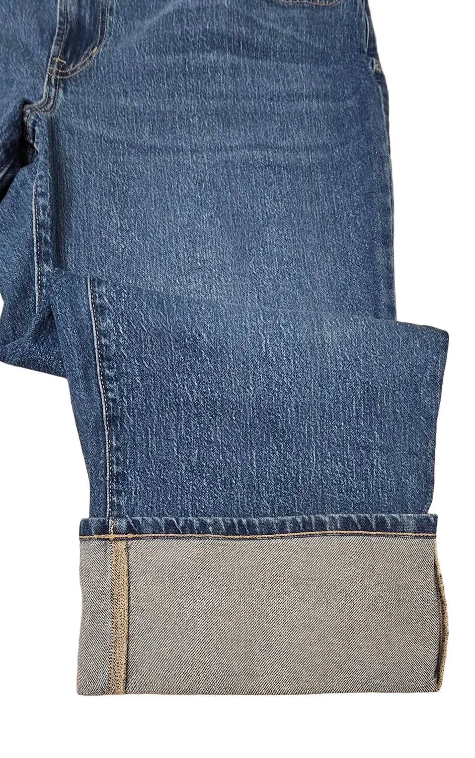 Reitmans Medium Wash Cuffed Capri Jeans 36 Petite