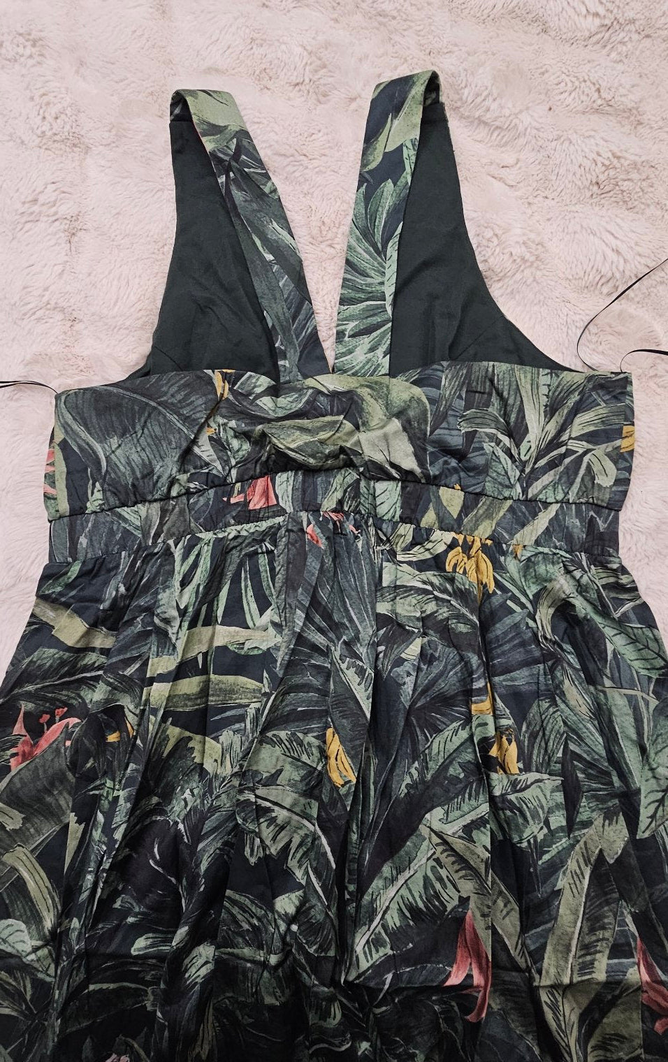 Reitmans Tropical Leaf Print Maxi Dress XL