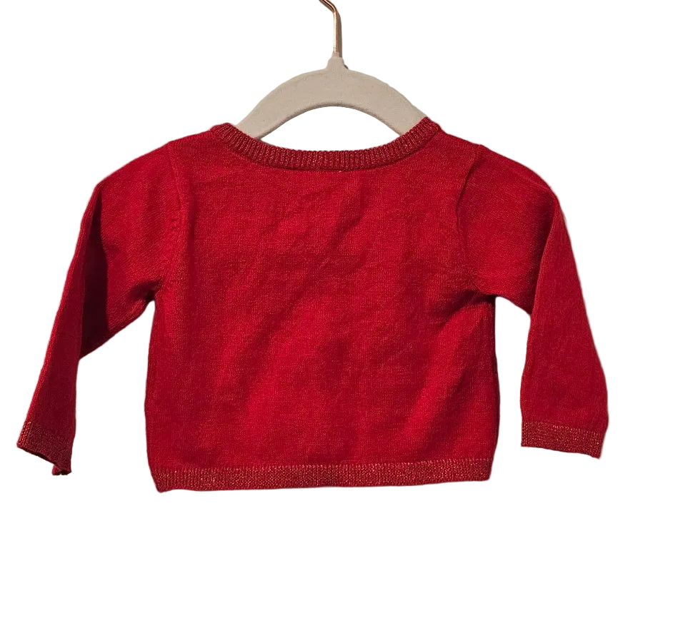 Carter's Red Knit Button Cardigan, 3M – New