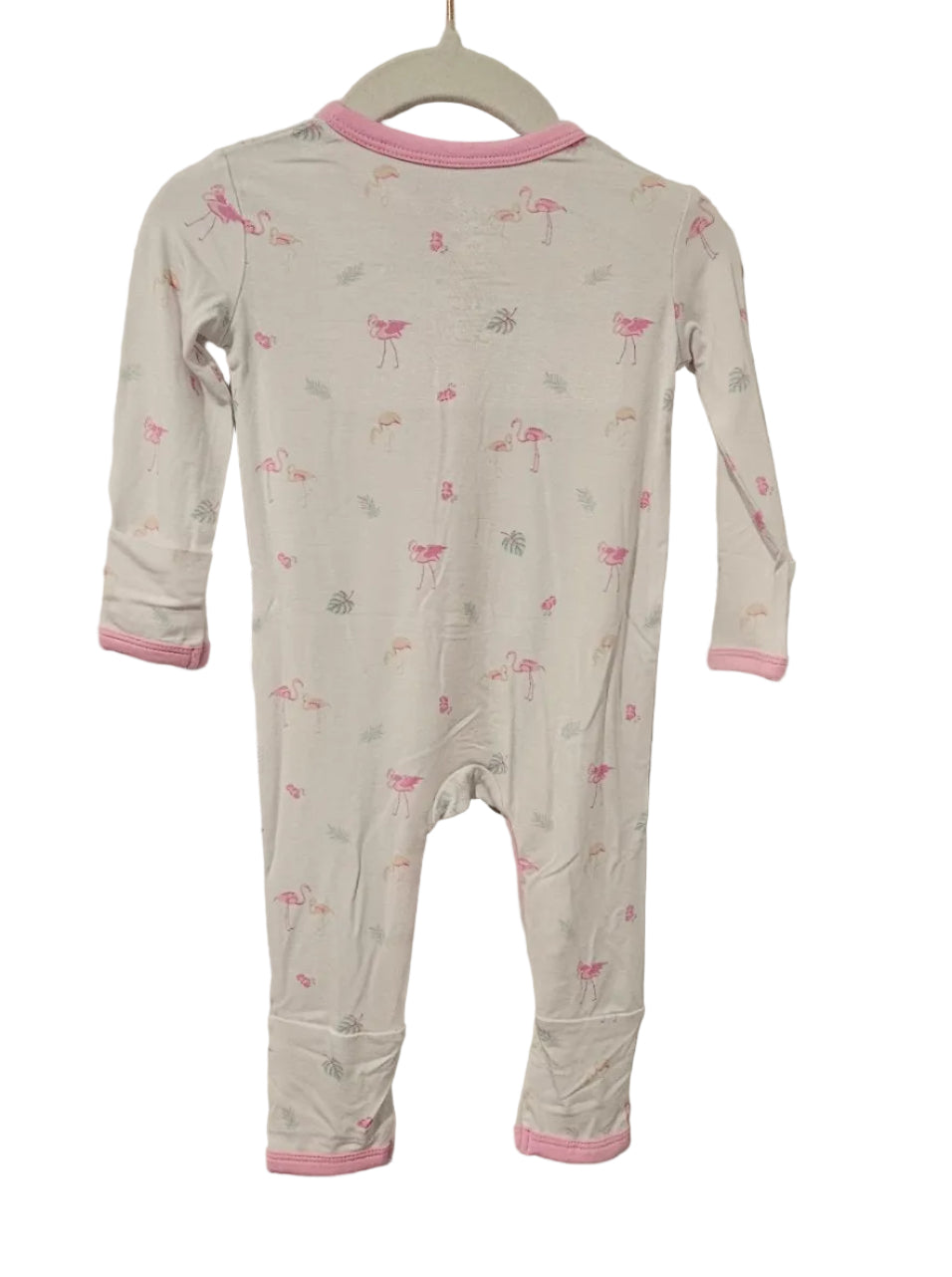Bubble Baby Pink Flamingo Print Snap Sleeper – New