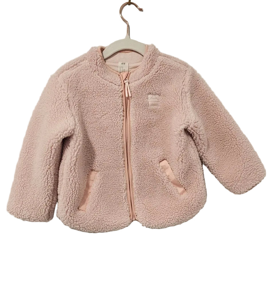 H&M Blush Pink Sherpa Zip Jacket – Pre-Loved