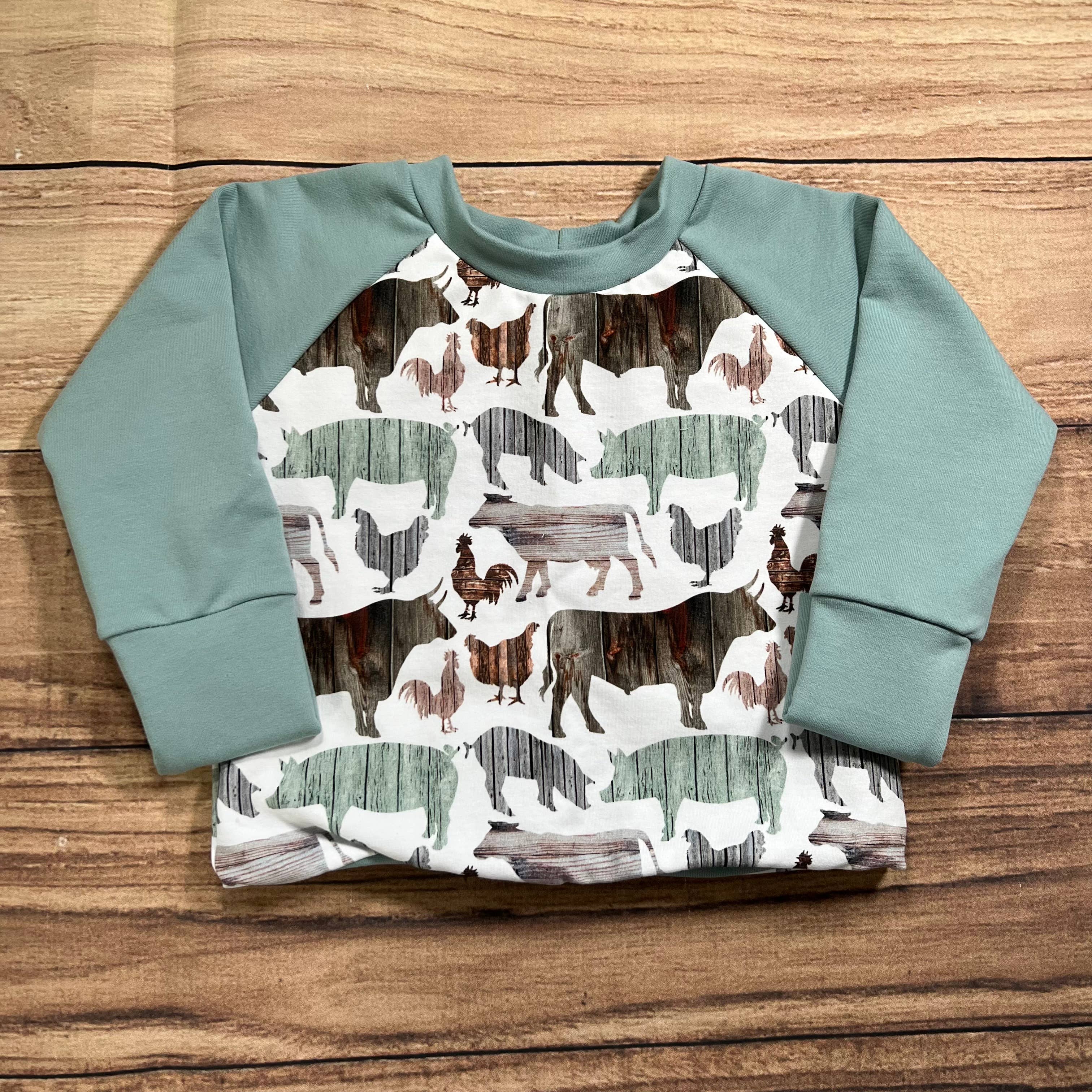Barnwood Farm Yard Surf Grow With Me Sweater: 1-3 Years