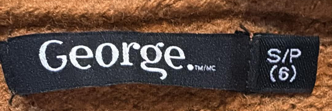 George cardigan label showing size S/P 6