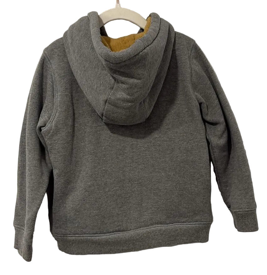 Carter's grey hooded sweatshirt, back view