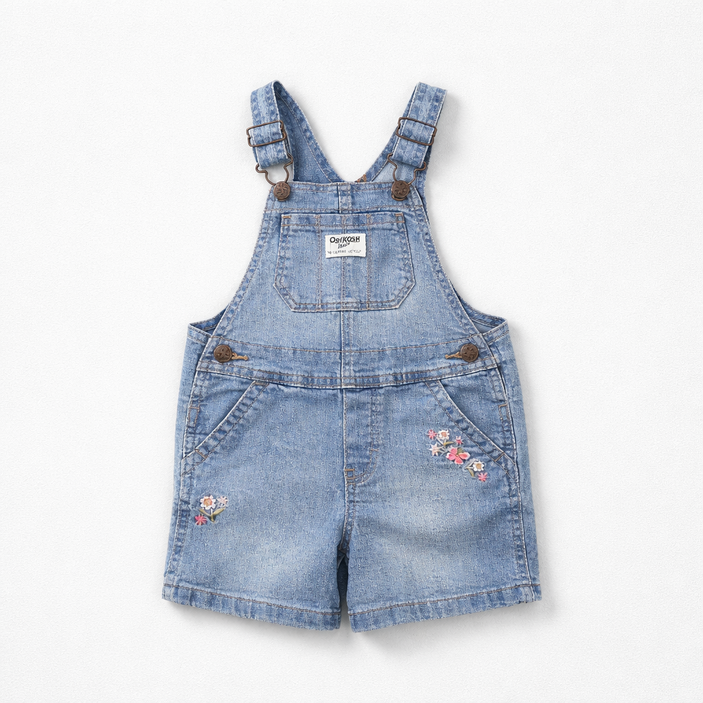 Denim Overall Shorts 2T
