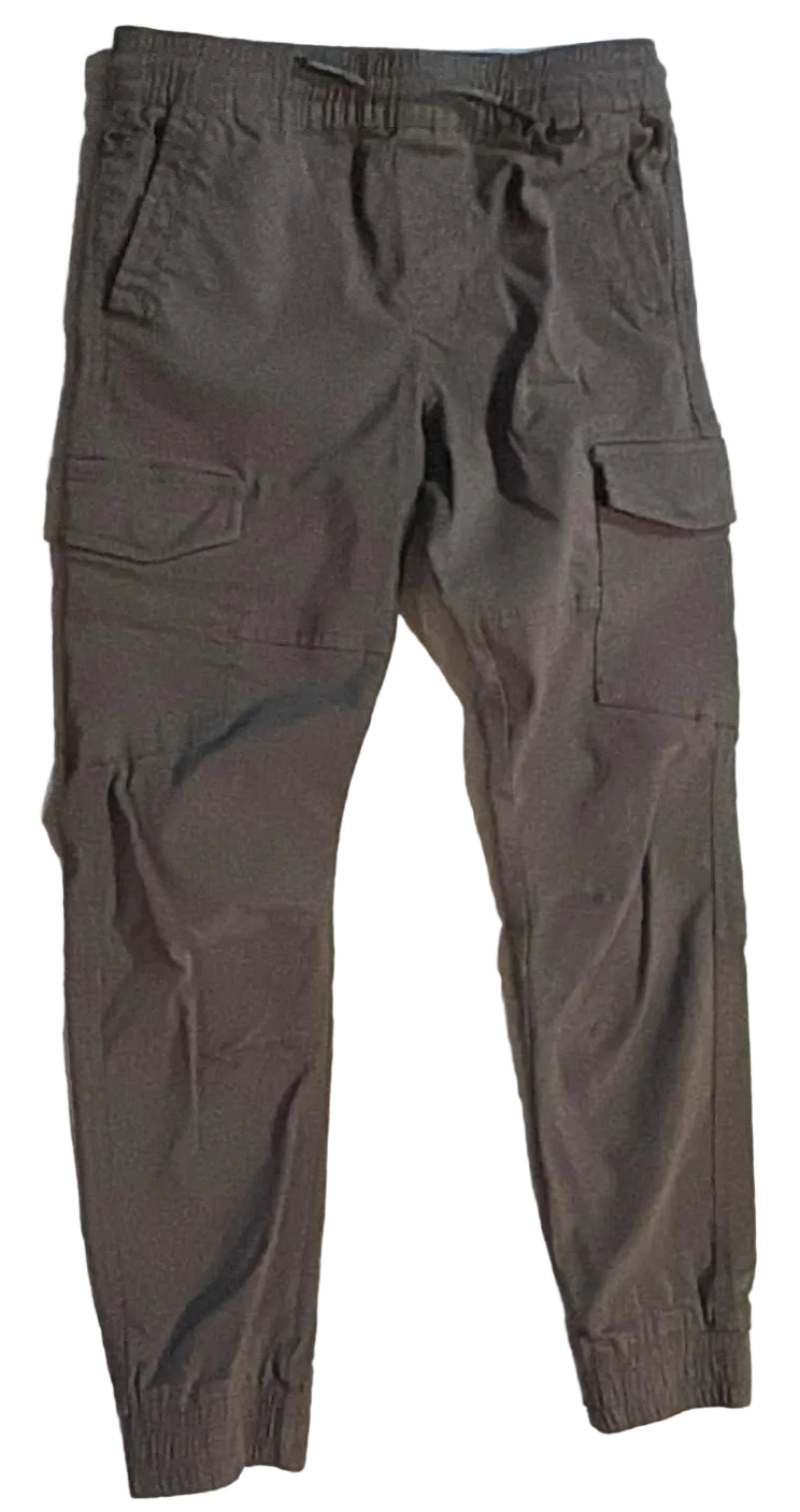 Front of Projek Raw size 10 cargo jogger pants with drawstring waist