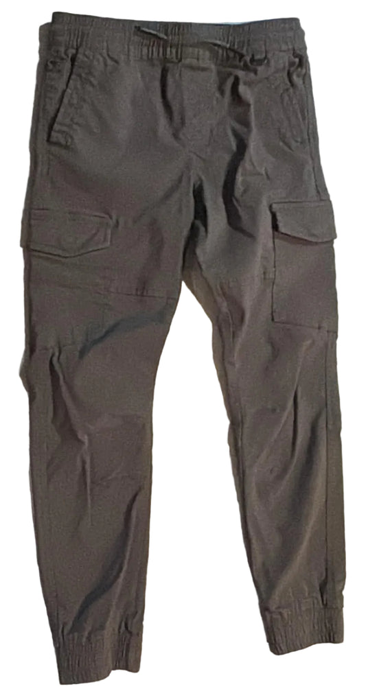 Front of Projek Raw size 10 cargo jogger pants with drawstring waist