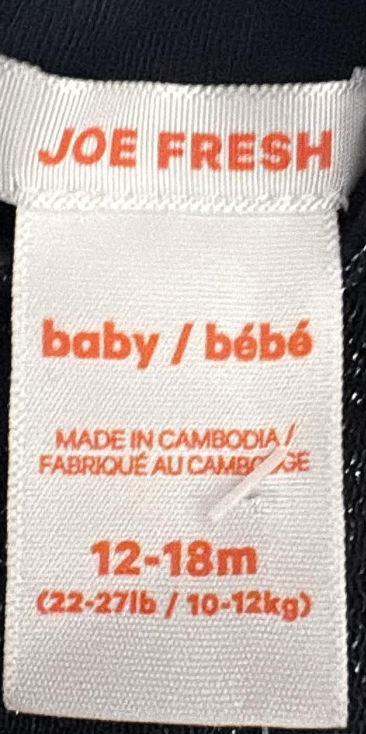 Joe Fresh label showing size 12–18 months