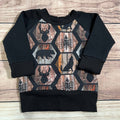 Rustic Forest Hexagons Grow With Me Sweater: 3-12 Months