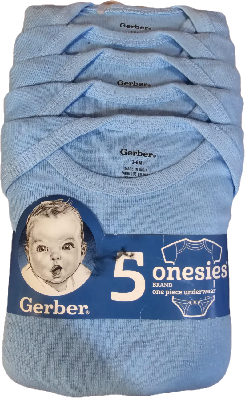 NEW Gerber Onesie 5 Pc Set 3-6 mth