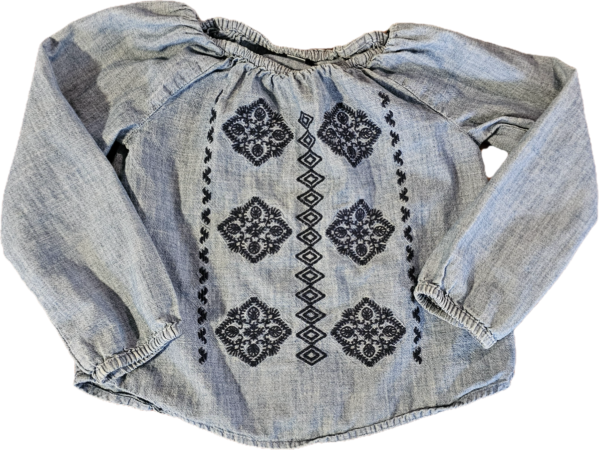 Girls Baby Gap Denim Blouse 5T $9