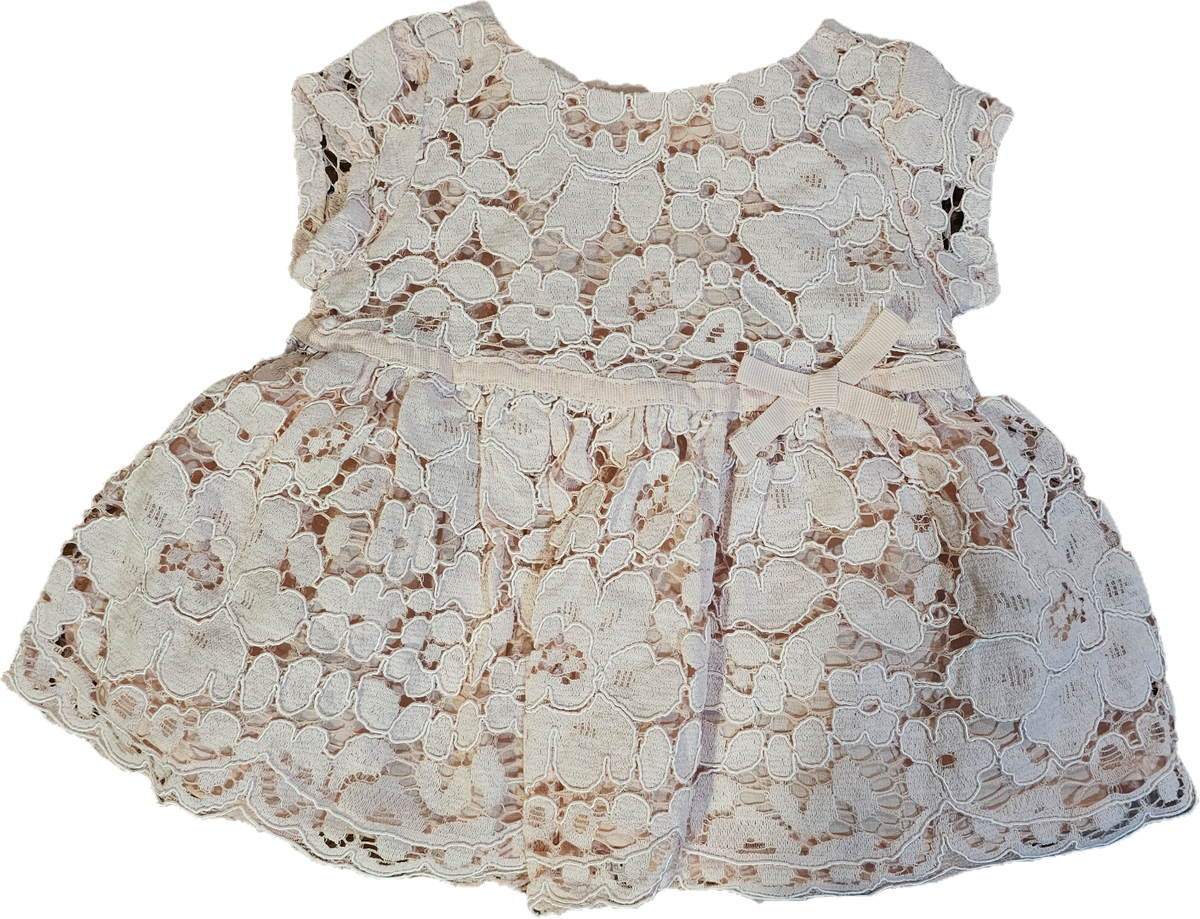 Pink Lace Dress 3-6m