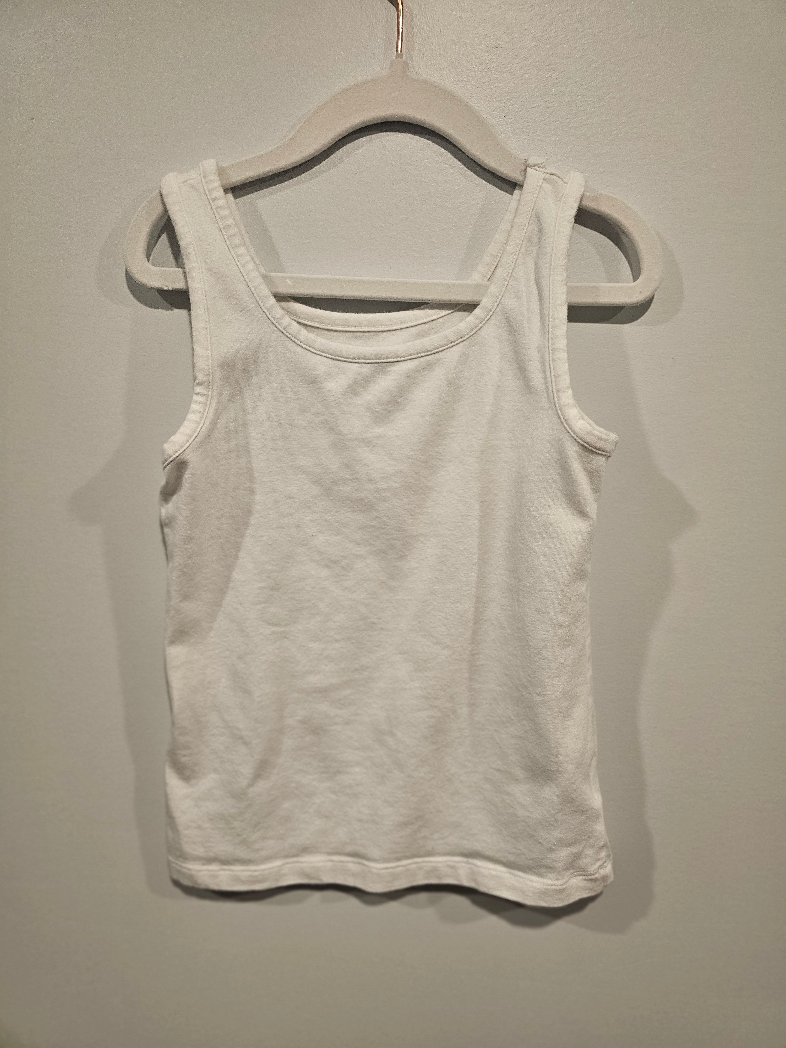 Old Navy White Tank Top 6-7