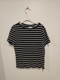 Divided Shirt Black and White Small