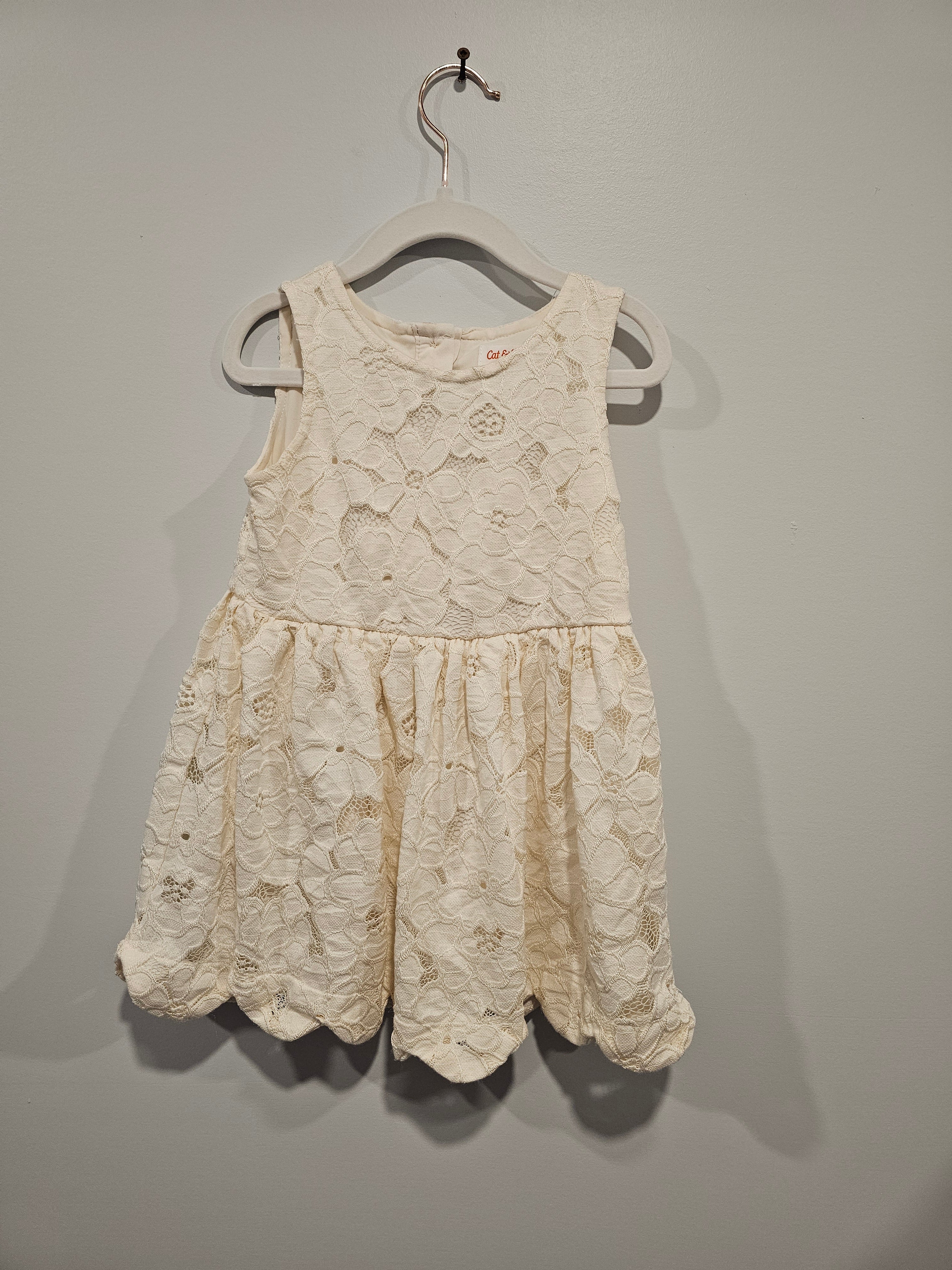 Cat & Jack Cream Dress Size 3T