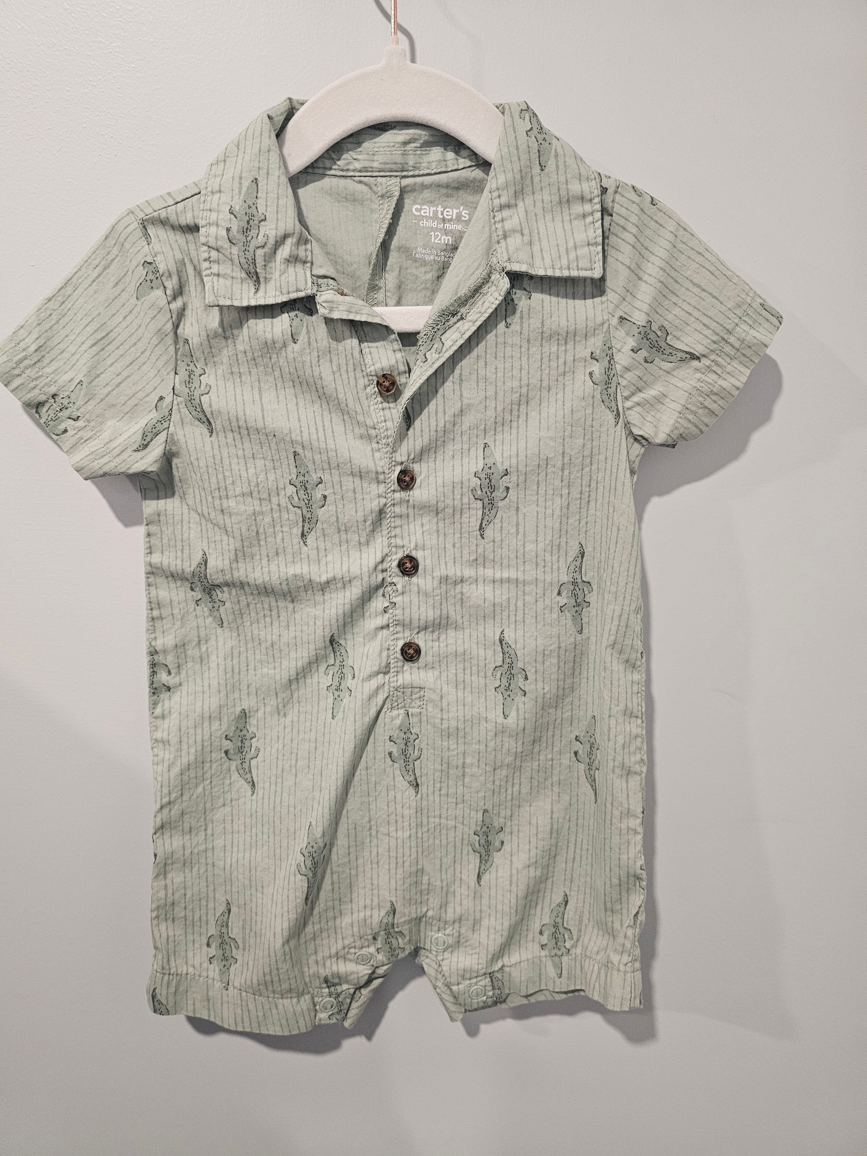Carter's Alligator Romper 12m