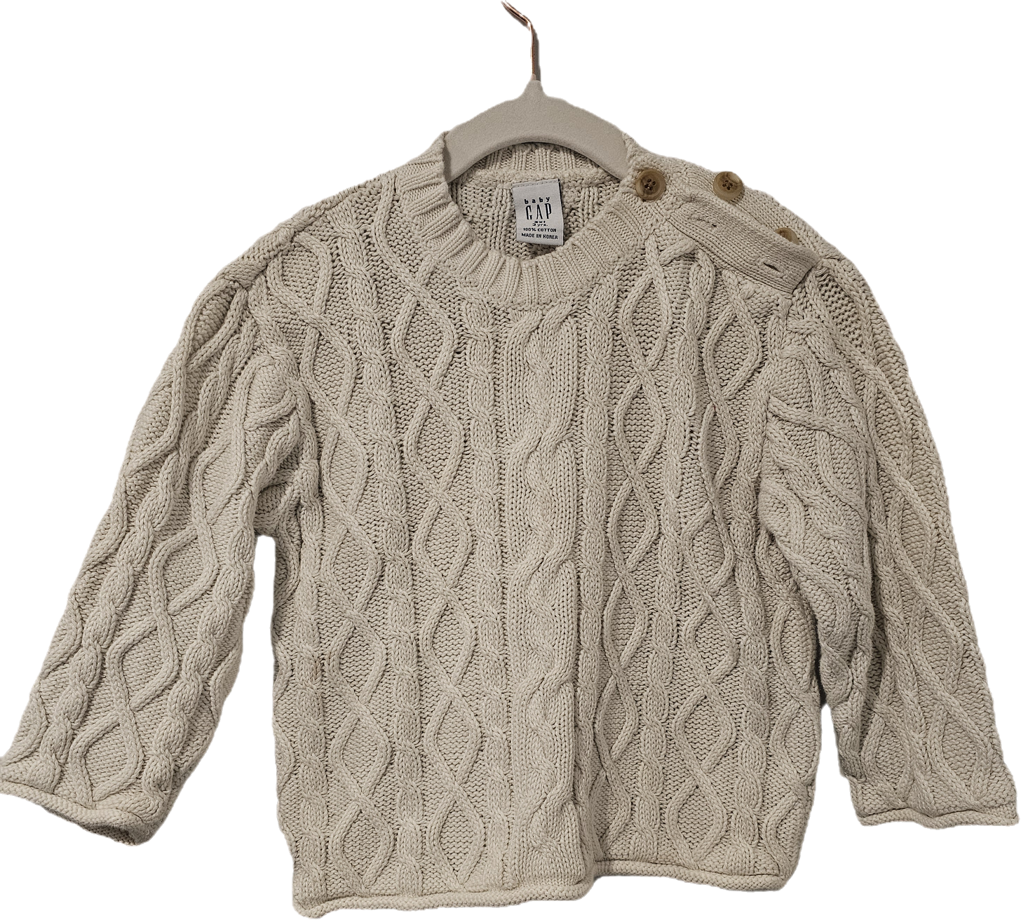 Baby Gap Knitted Sweater 3yr Cream