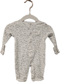Carter's Footless Sleeper White Sheep NB