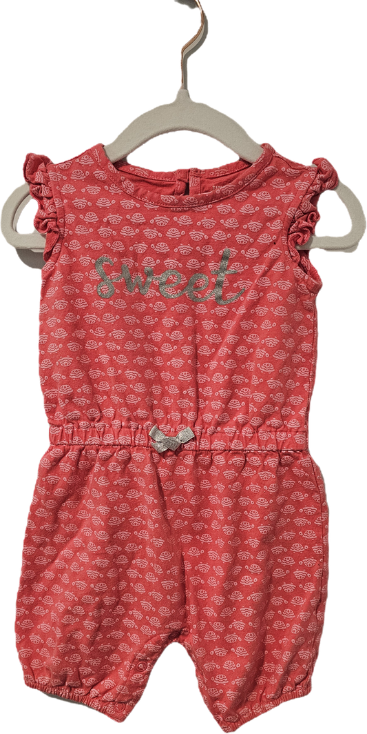 Just One You Romper Pink with Turtles 18m