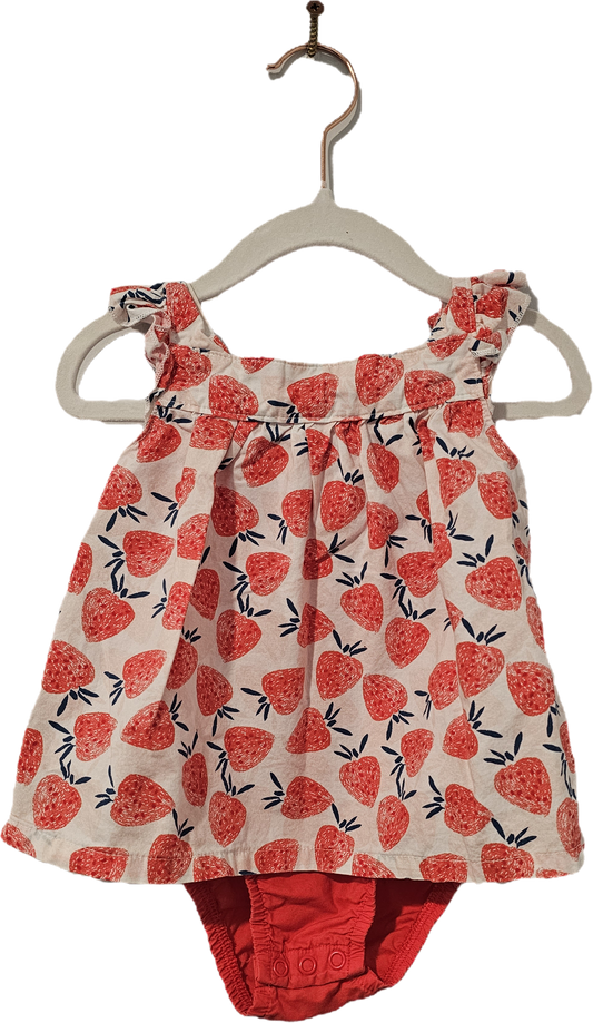Just One You Romper Strawberries 9m