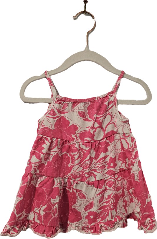 Joe Fresh Dress Pink and White 6-12m