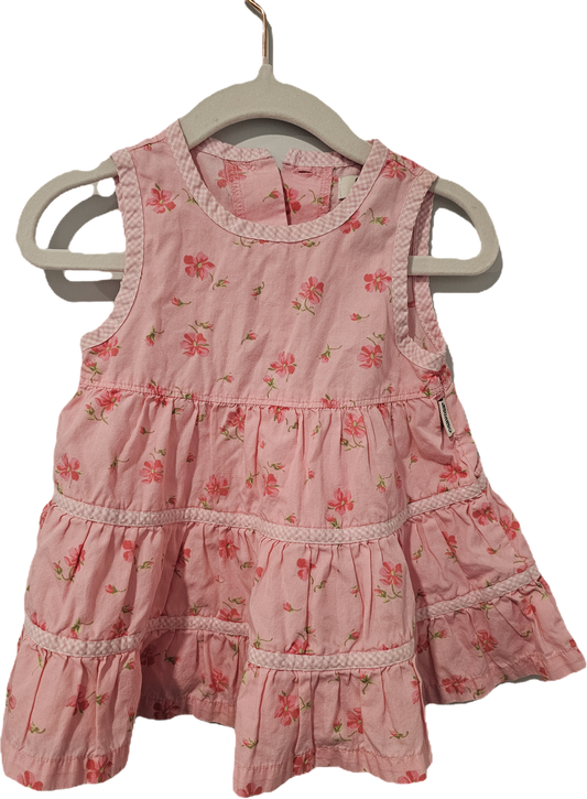 Osh Kosh Dress Pink with Flowers 6-9m