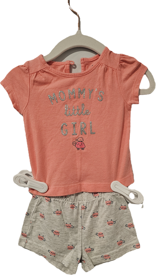 Two Piece Carter's Outfit Turtle Print 0-3m