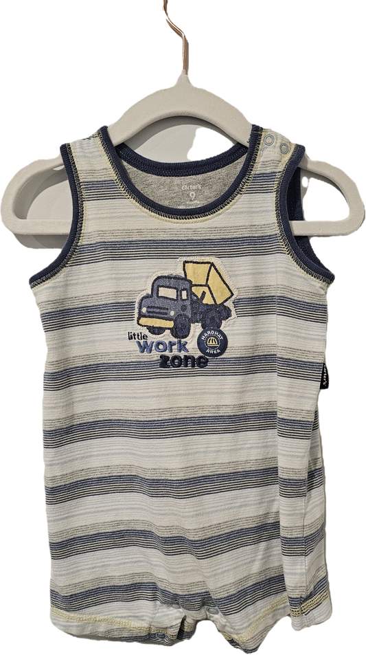 Carter's Summer Romper with Dump Truck 9m