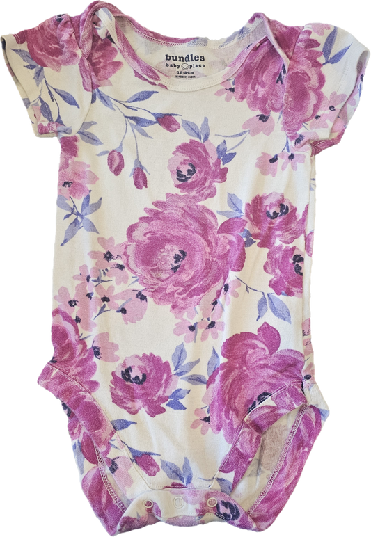 Bundles Onesie Floral Purple 18-24m