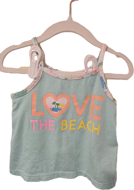 Two Piece Pajamas Love The Beach 18m